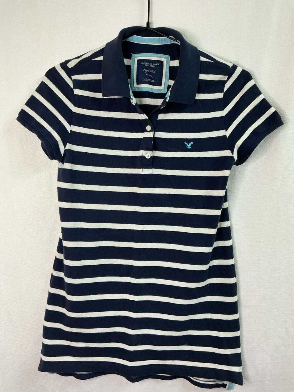 American Eagle Outfitters Eagle Polo Striped Shirt Size M